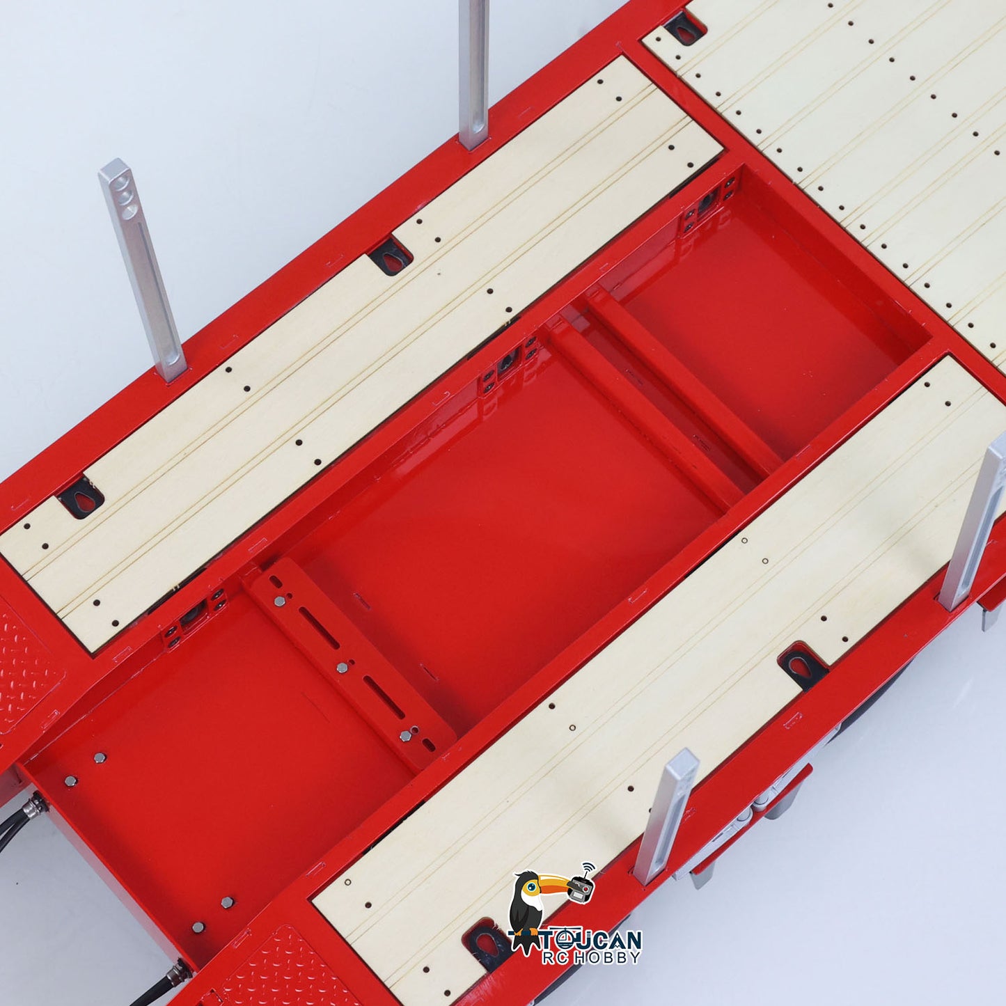 LESU A0049 1/14 Metal 4-Axle Hydraulic RC Trailer Model with Lifting Tailboard Brushless ESC 2CH Valves for RC Tractor Trucks