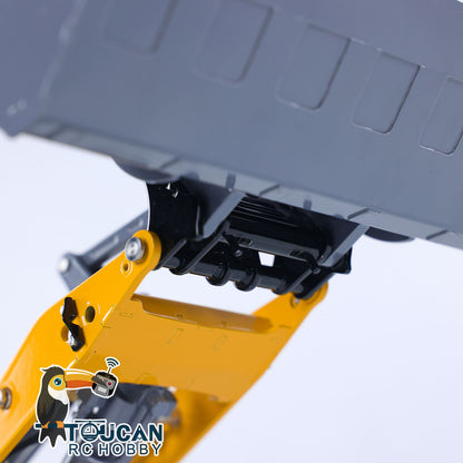 LESU AOUE MCL8 1/14 Metal 4x4 Hydraulic RC Loader A0015 with 4CH Reversing Valve Light Sound System for Construction Model Hobbyists