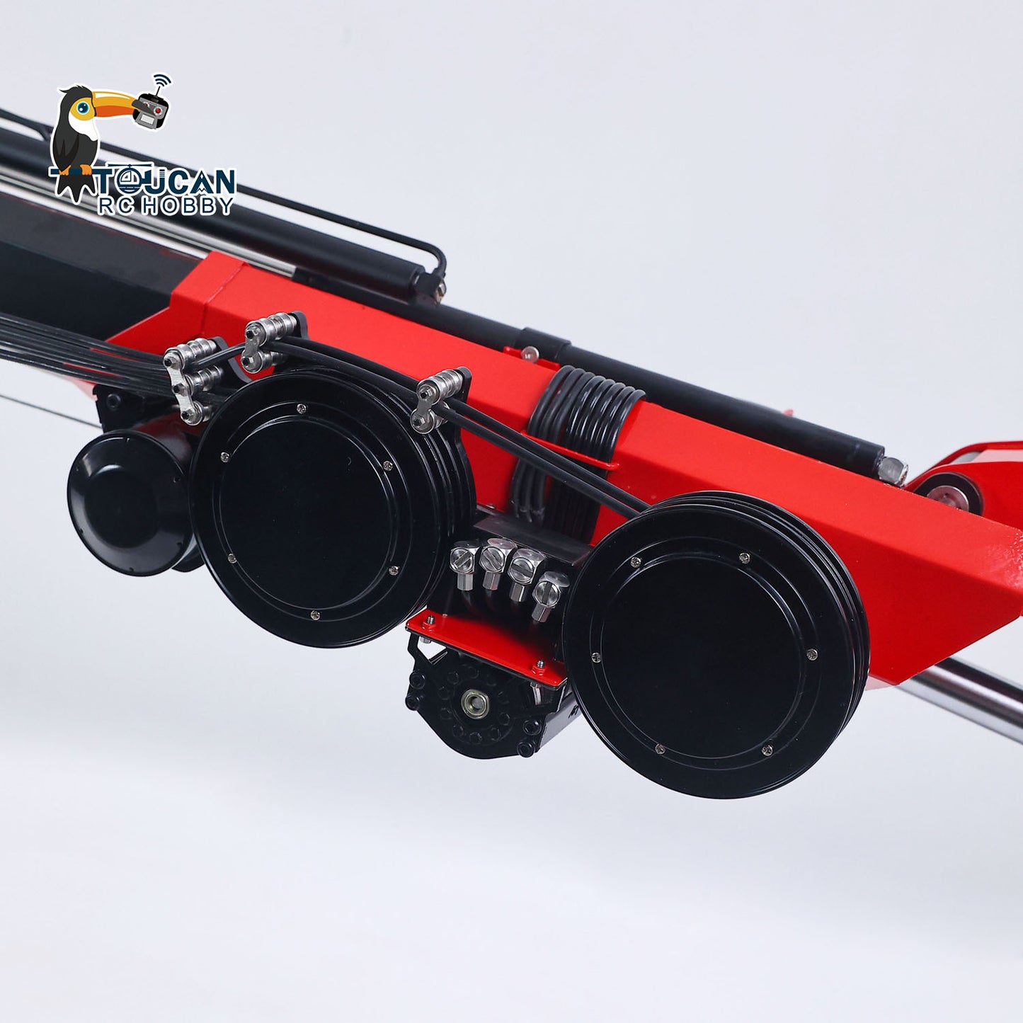1/14 RC Truck Remote Control Tractor Truck 7-way Valves Hydraulic Crane 6x6 RC Lorry Car 3Speed Gearbox Axle Locks Light Sound System
