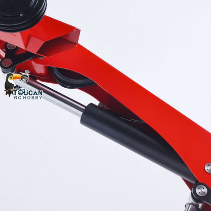 1/14 RC Truck Remote Control Tractor Truck 7-way Valves Hydraulic Crane 6x6 RC Lorry Car 3Speed Gearbox Axle Locks Light Sound System