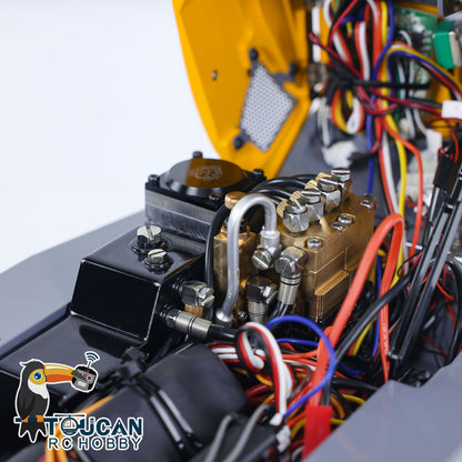 LESU AOUE MCL8 1/14 Metal 4x4 Hydraulic RC Loader A0015 with 4CH Reversing Valve Light Sound System for Construction Model Hobbyists