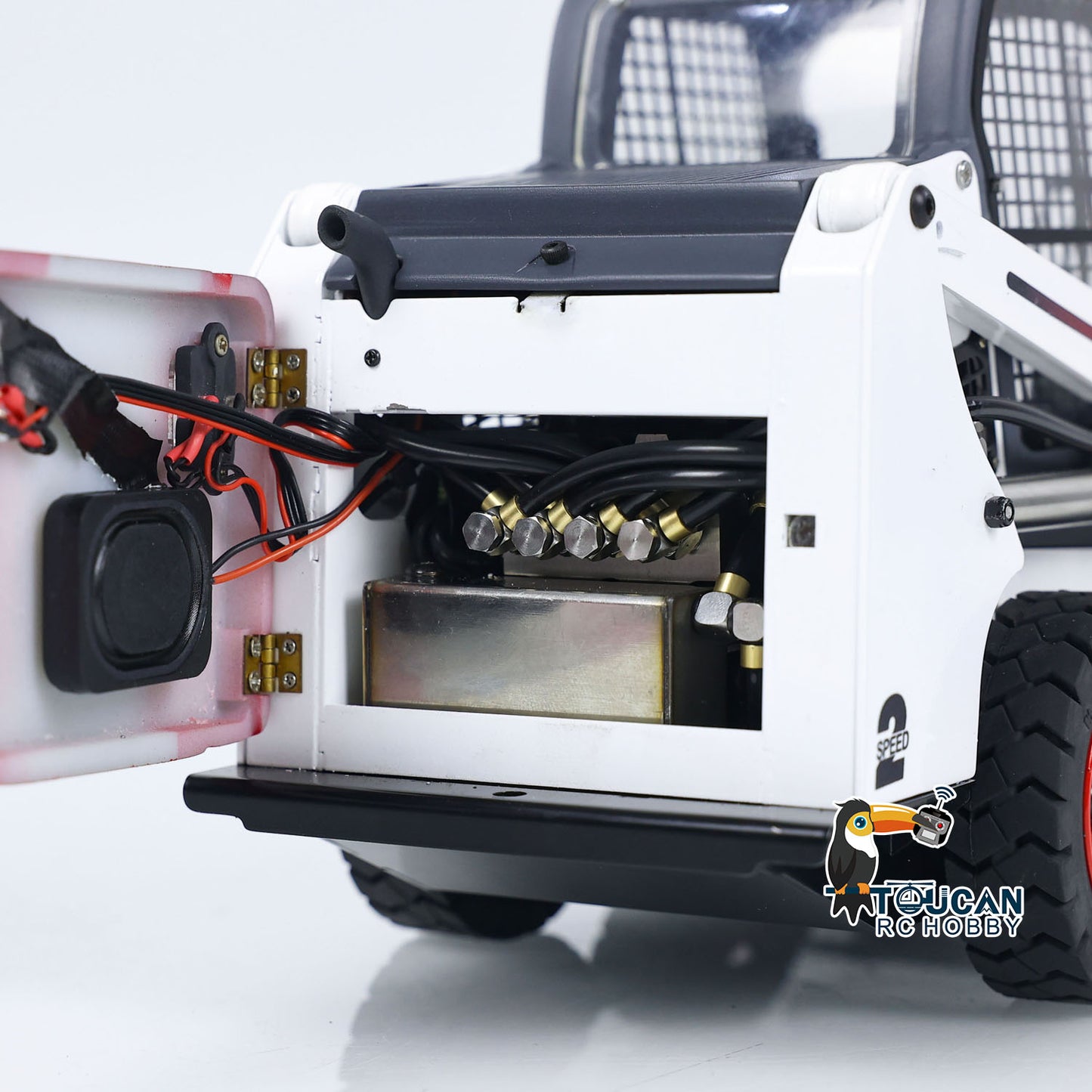 Toucanhobby SM450 1/14 Metal RC Hydraulic RTR Wheel Loader FlySky I6S Controller Light Sound System for Construction Model Enthusiast Outdoor