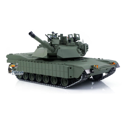 TUSK I TOUCAN 1:16 Metal M1A2 Abrams RC Tank 360 Turret Rotation IR Barrel Elevation Recoil Dual Smoke Units Electric Periscope