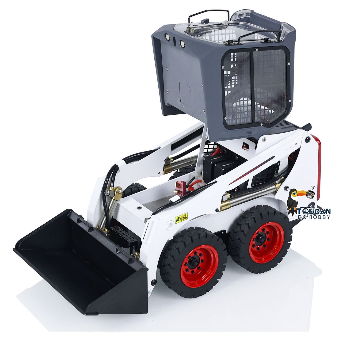 Toucanhobby SM450 1/14 Metal RC Hydraulic RTR Wheel Loader FlySky I6S Controller Light Sound System for Construction Model Enthusiast Outdoor