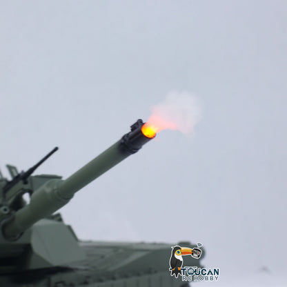 TUSK I TOUCAN 1:16 Metal M1A2 Abrams RC Tank 360 Turret Rotation IR Barrel Elevation Recoil Dual Smoke Units Electric Periscope