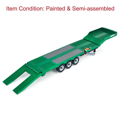 Fast Free Shipping for EU HUINA 1/18 Plastic Flatbed Semi Trailer 1502 for Radio Controlled Tractor Truck 1501 Electric Support Legs Battery No Light