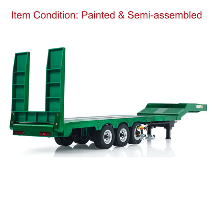 Fast Free Shipping for EU HUINA 1/18 Plastic Flatbed Semi Trailer 1502 for Radio Controlled Tractor Truck 1501 Electric Support Legs Battery No Light