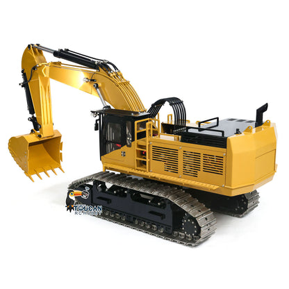 385CF 1/8 Hydraulic RC Excavator Metal Giant Remote Control Construction Vehicle Ready to Run Painted Assembled ESC Servo Motor