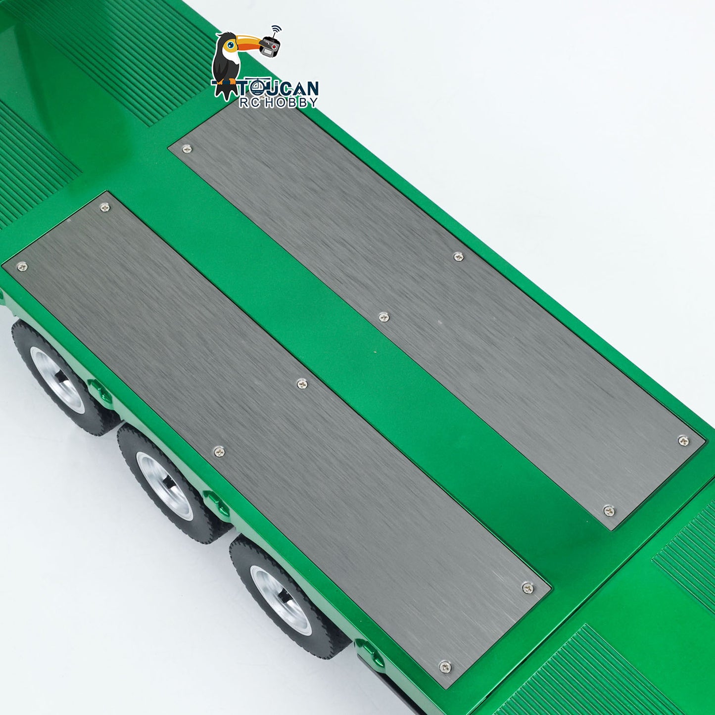 Fast Free Shipping for EU HUINA 1/18 Plastic Flatbed Semi Trailer 1502 for Radio Controlled Tractor Truck 1501 Electric Support Legs Battery No Light