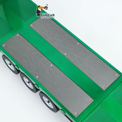 Fast Free Shipping for EU HUINA 1/18 Plastic Flatbed Semi Trailer 1502 for Radio Controlled Tractor Truck 1501 Electric Support Legs Battery No Light