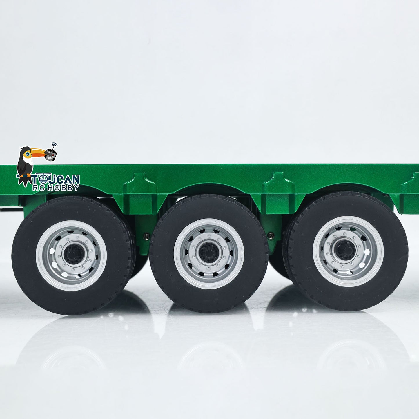 US Stock HUINA 1/18 Plastic Flatbed Semi Trailer 1502 for Radio Controlled Tractor Truck 1501 Electric Support Legs Battery No Light