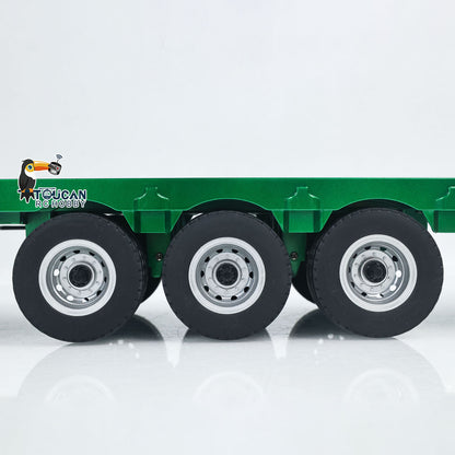 Fast Free Shipping for EU HUINA 1/18 Plastic Flatbed Semi Trailer 1502 for Radio Controlled Tractor Truck 1501 Electric Support Legs Battery No Light