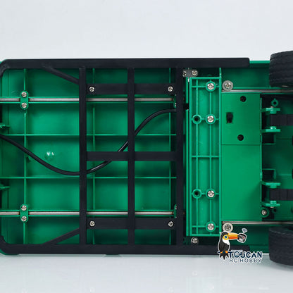Fast Free Shipping for EU HUINA 1/18 Plastic Flatbed Semi Trailer 1502 for Radio Controlled Tractor Truck 1501 Electric Support Legs Battery No Light