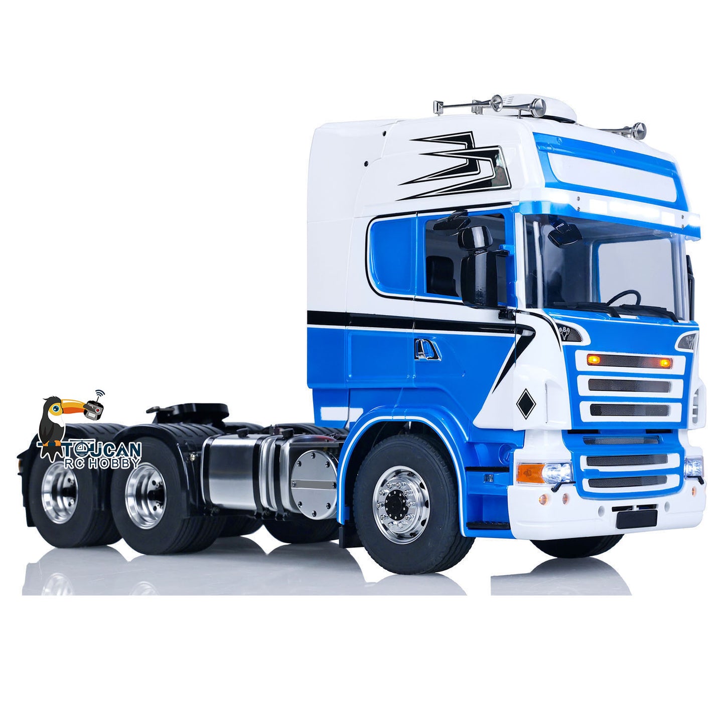 TOUCAN Metal Chassis 1/14 6x6 Remote Control Tractor Truck Painted Assembled Radio Control Car