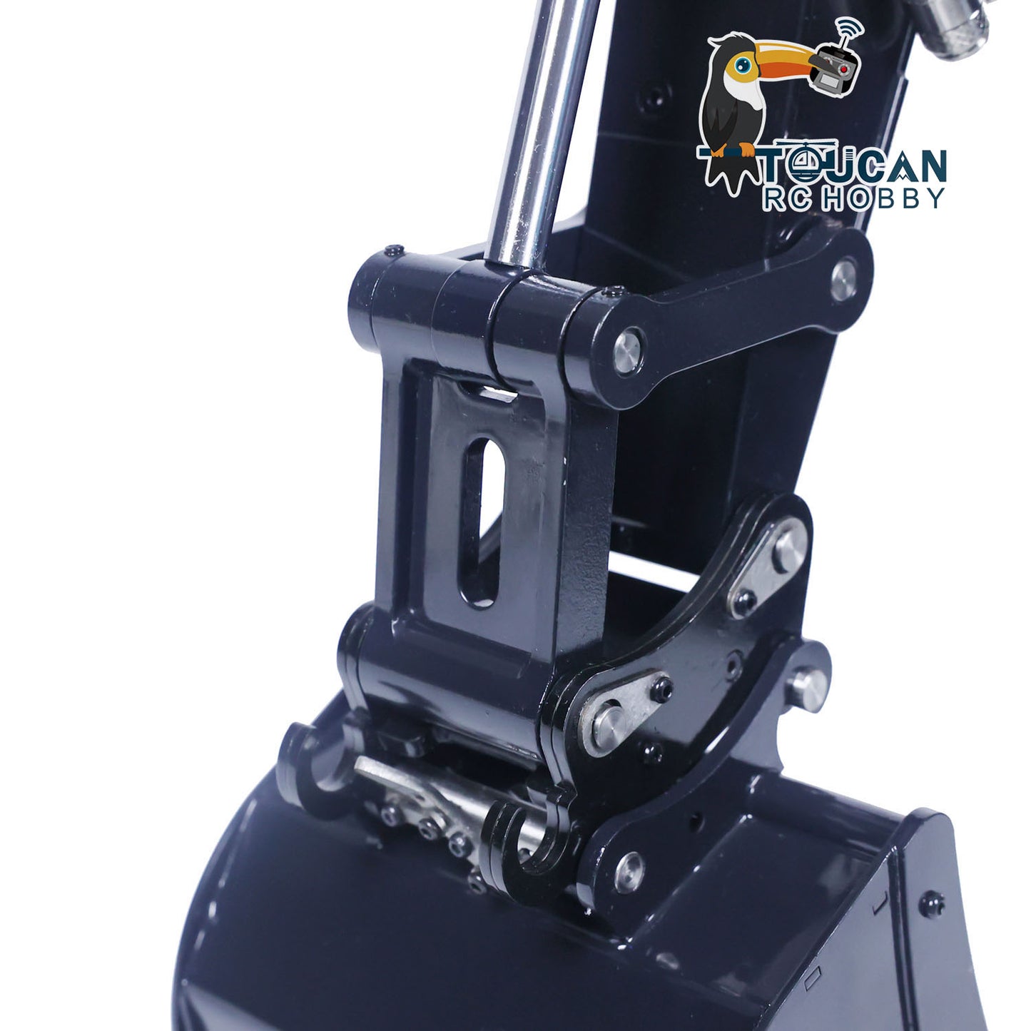 TOUCAN RC HOBBY MTModel EC380 Metal 1/14 RC Hydraulic Excavator 8-way Reversing Valve Clamshell Bucket Sound System for Digger Enthusiasts