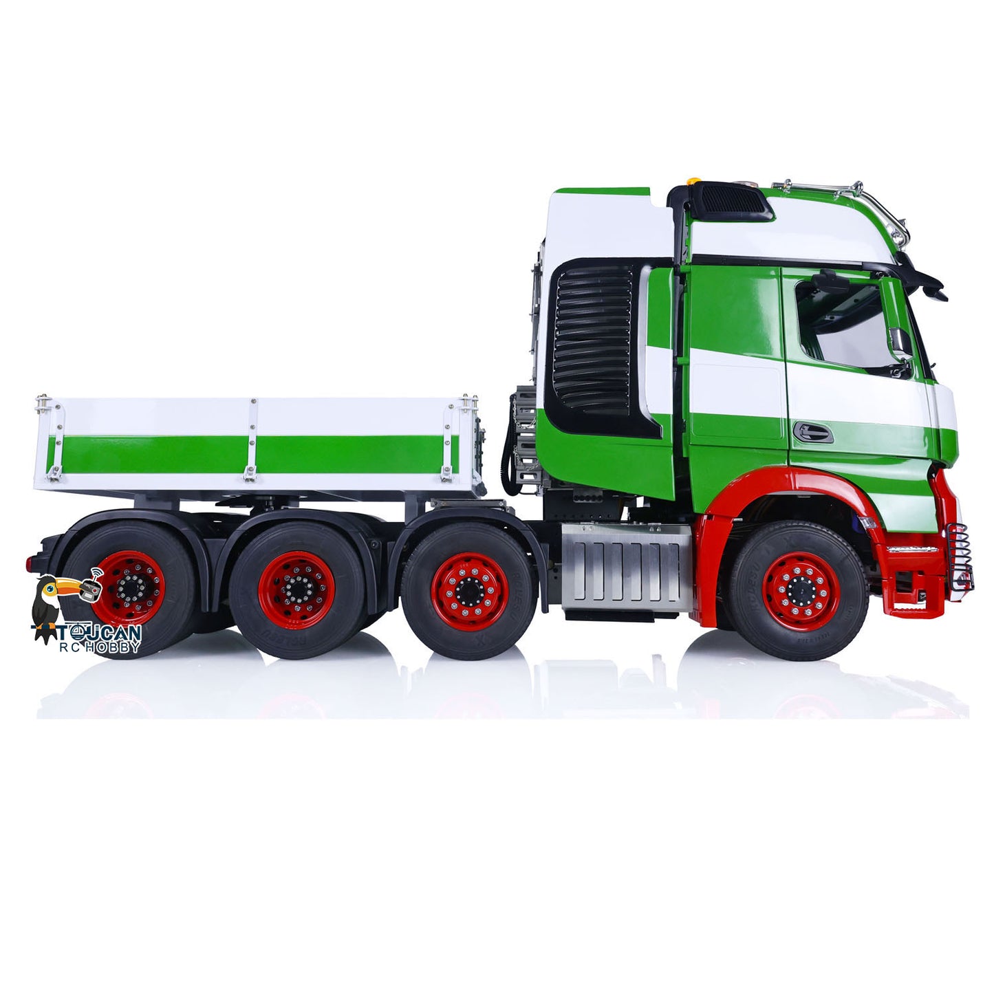 8x8 1/14 TOUCAN RC Tractor Truck Metal Chassis Painted Remote Control Lorry Car Models for TAMIYA Trailer Model Excavator