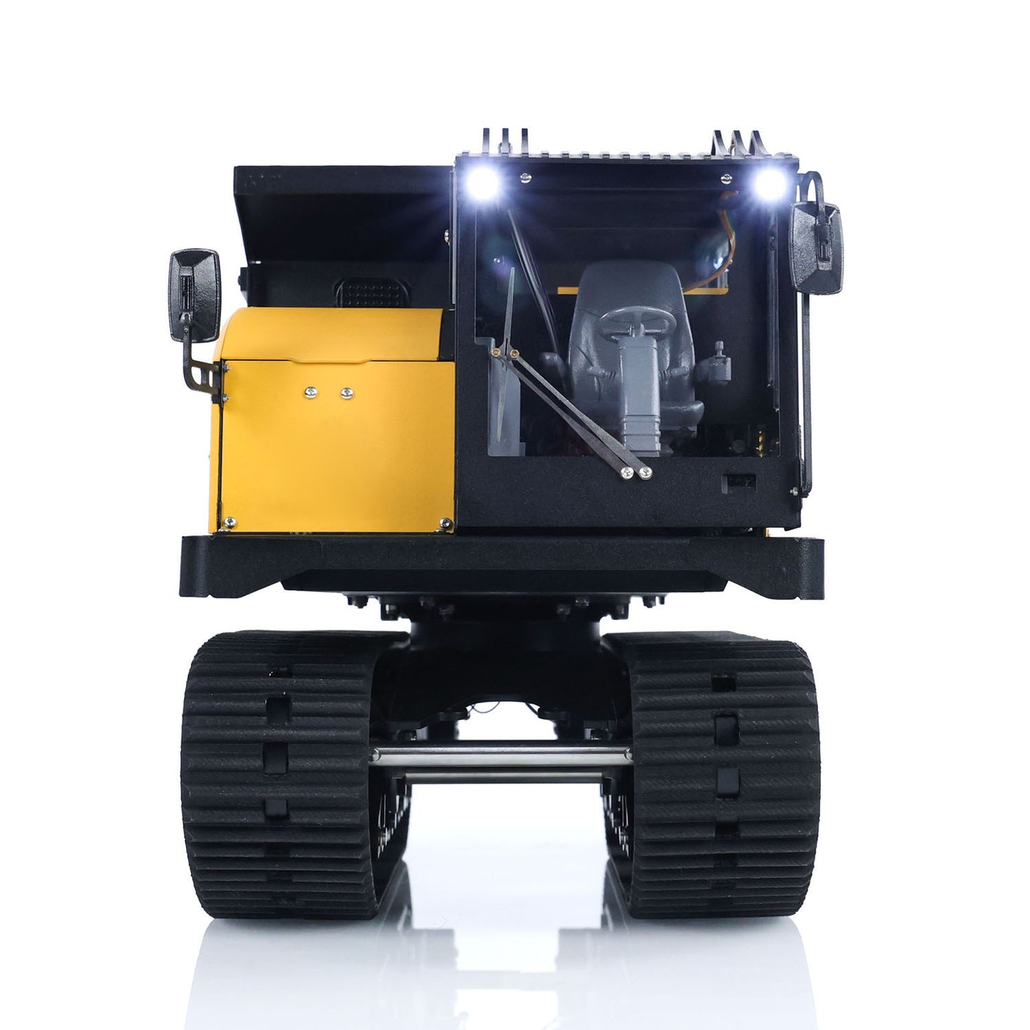 Metal 1/14 RC Hydraulic Crawler Dump Truck T14R Radio Controlled Tracked Tipper RTR Construction Vehicle ST8 Light Sound Battery