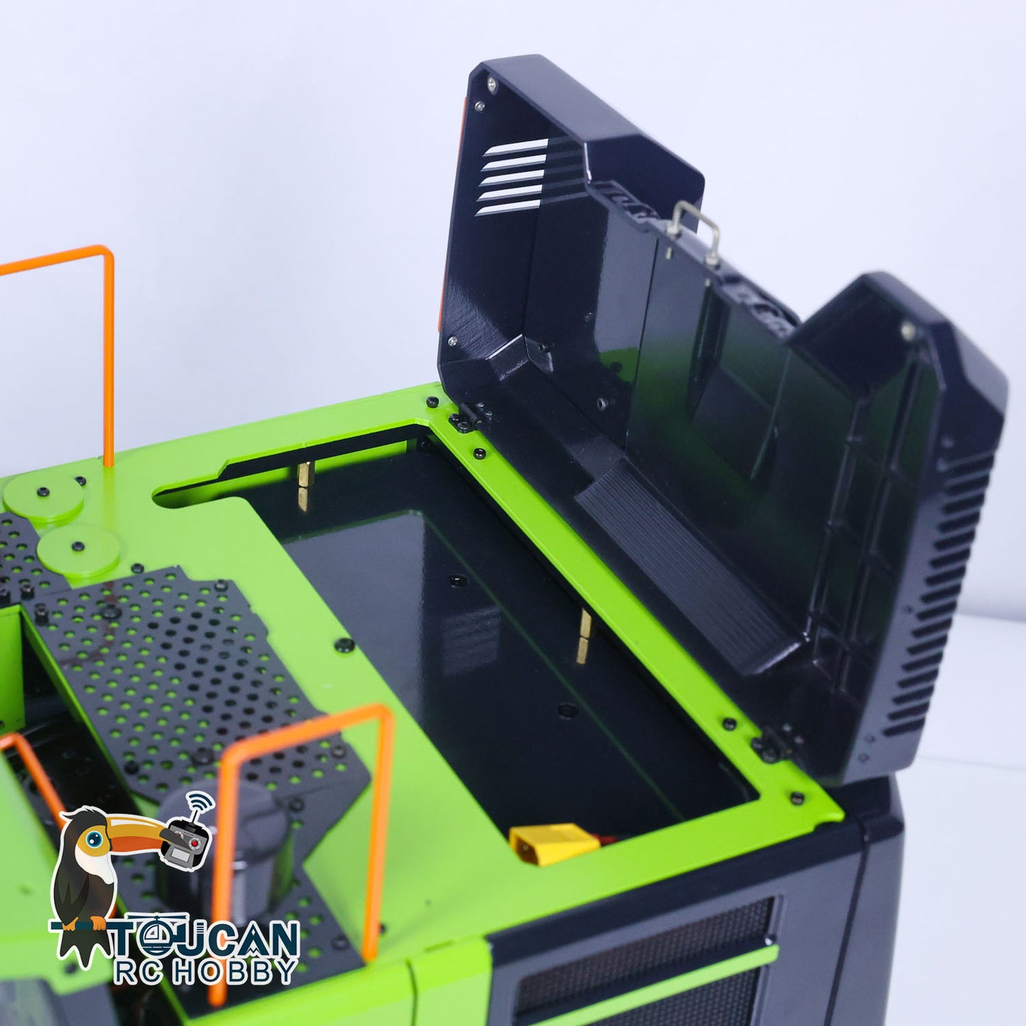 TOUCAN RC HOBBY MTModel EC380 Metal 1/14 RC Hydraulic Excavator 8-way Reversing Valve Clamshell Bucket Sound System for Digger Enthusiasts