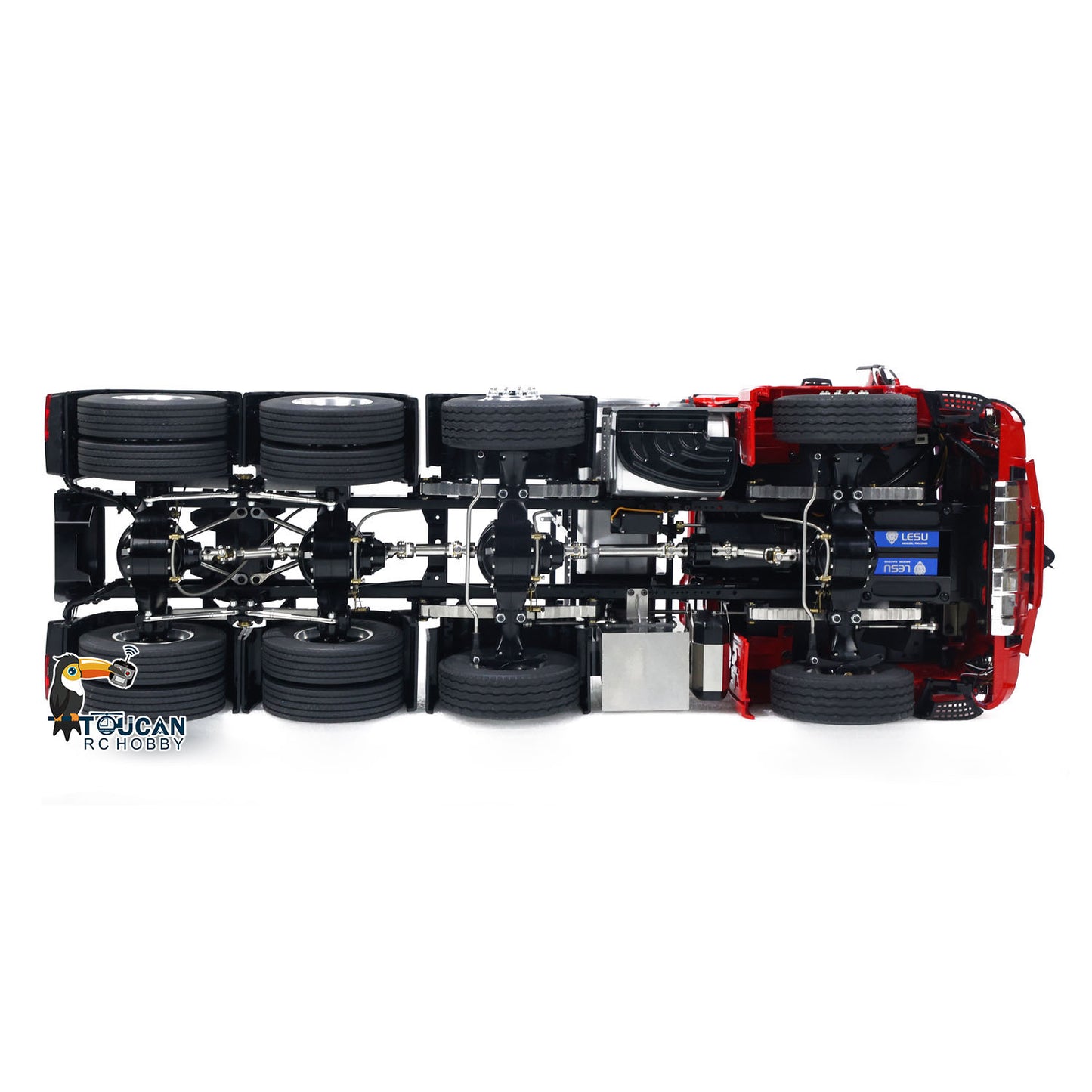 TOUCAN Metal Differential Lock Axles 3Speed Gearbox 8X8 1:14 RC Tractor Truck 3363 Radio Control Lorry Cars