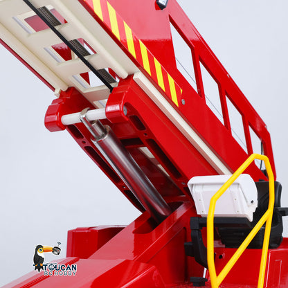 2Speed 1/14 4*4 Metal Chassis Electric Remote Control Lift Ladder Fire Truck RC Model Vehicle Radio No Battery Charger