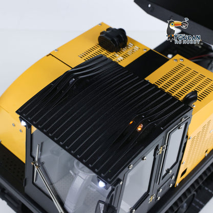 Fast Free Shipping 1/14 RC Hydraulic Crawler Dump Truck T14R Metal Tracked Tipper RTR Construction Machine Flysky ST8 Radio Light Sound Battery