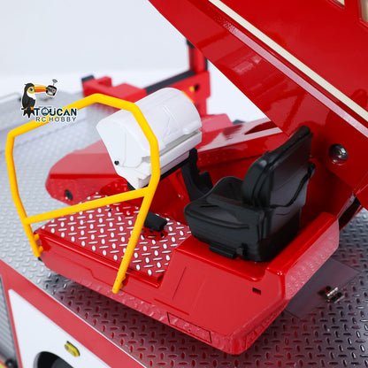 2Speed 1/14 4*4 Metal Chassis Electric Remote Control Lift Ladder Fire Truck RC Model Vehicle Radio No Battery Charger