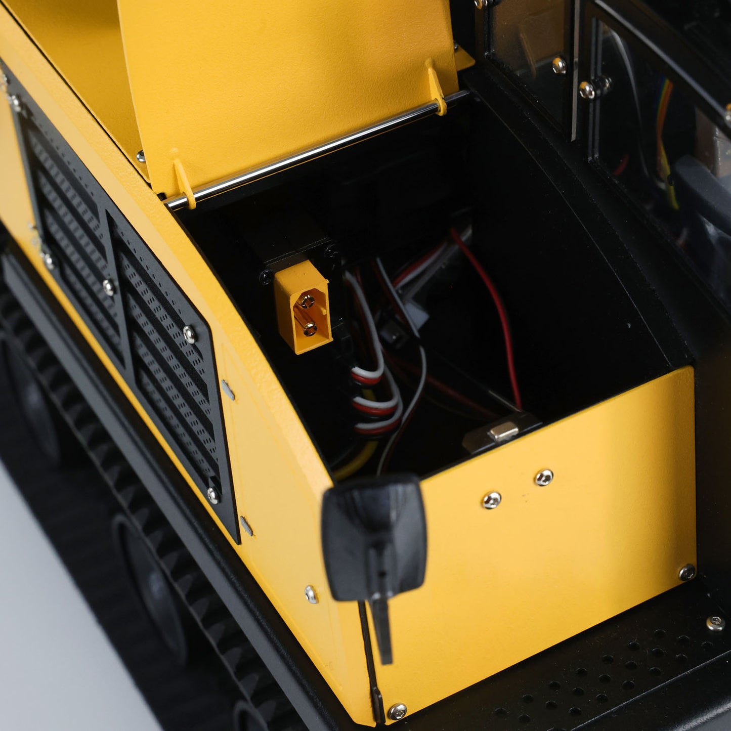 Metal 1/14 RC Hydraulic Crawler Dump Truck T14R Radio Controlled Tracked Tipper RTR Construction Vehicle ST8 Light Sound Battery