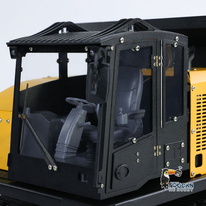 Fast Free Shipping 1/14 RC Hydraulic Crawler Dump Truck T14R Metal Tracked Tipper RTR Construction Machine Flysky ST8 Radio Light Sound Battery