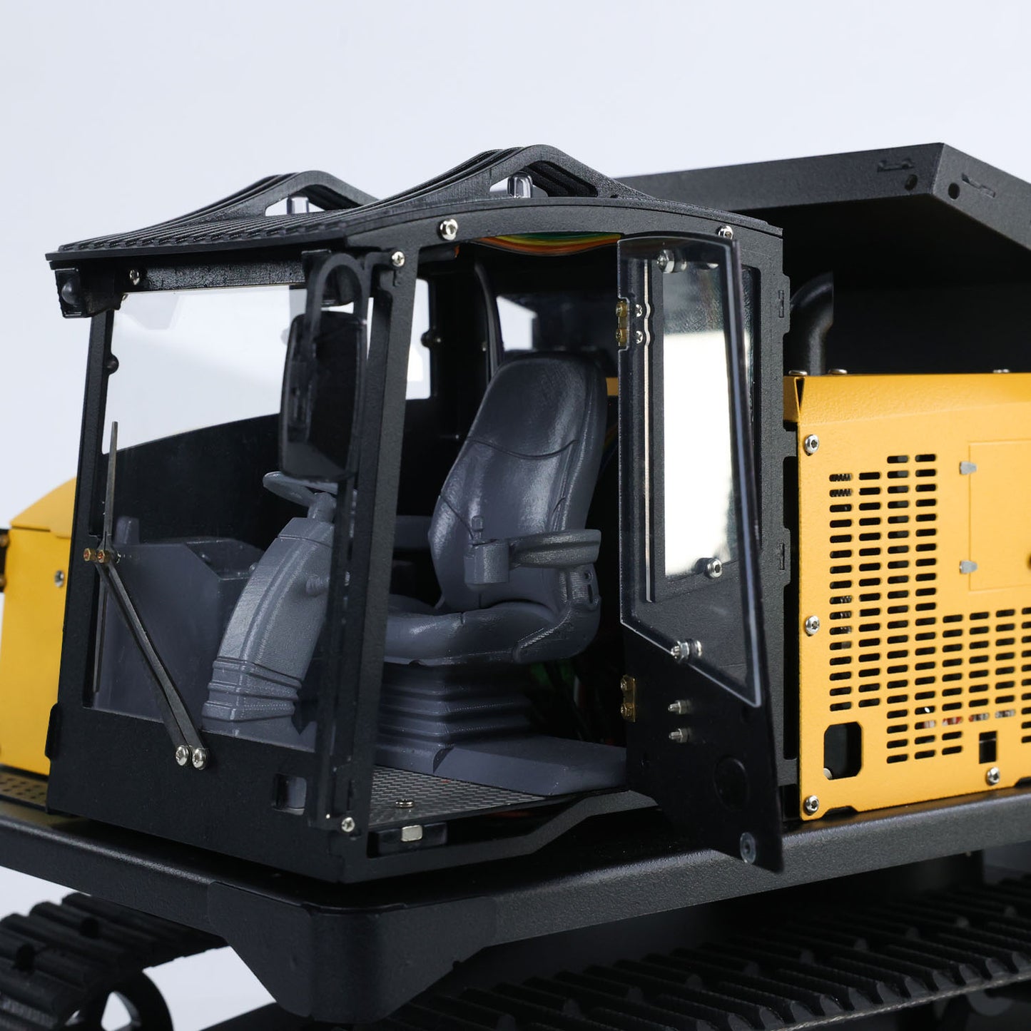 Metal 1/14 RC Hydraulic Crawler Dump Truck T14R Radio Controlled Tracked Tipper RTR Construction Vehicle ST8 Light Sound Battery