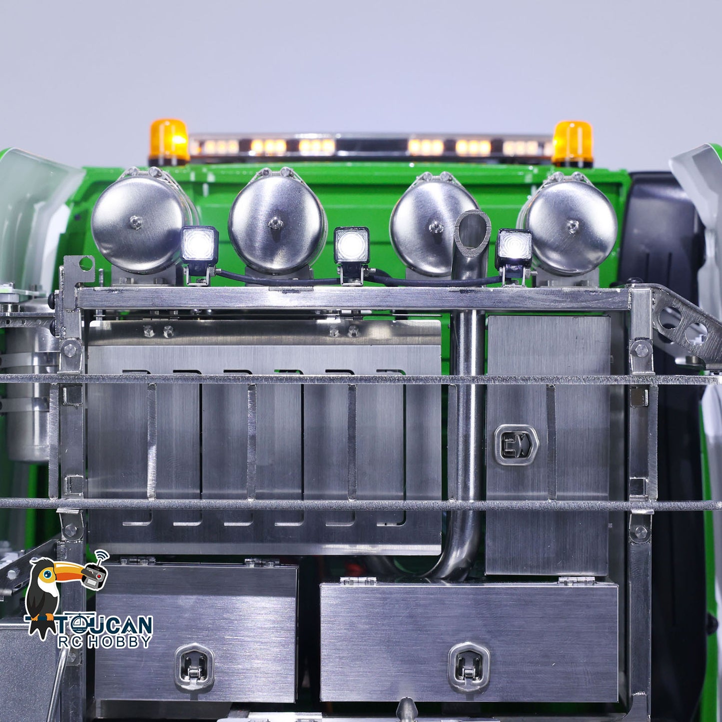 8x8 1/14 TOUCAN RC Tractor Truck Metal Chassis Painted Remote Control Lorry Car Models for TAMIYA Trailer Model Excavator