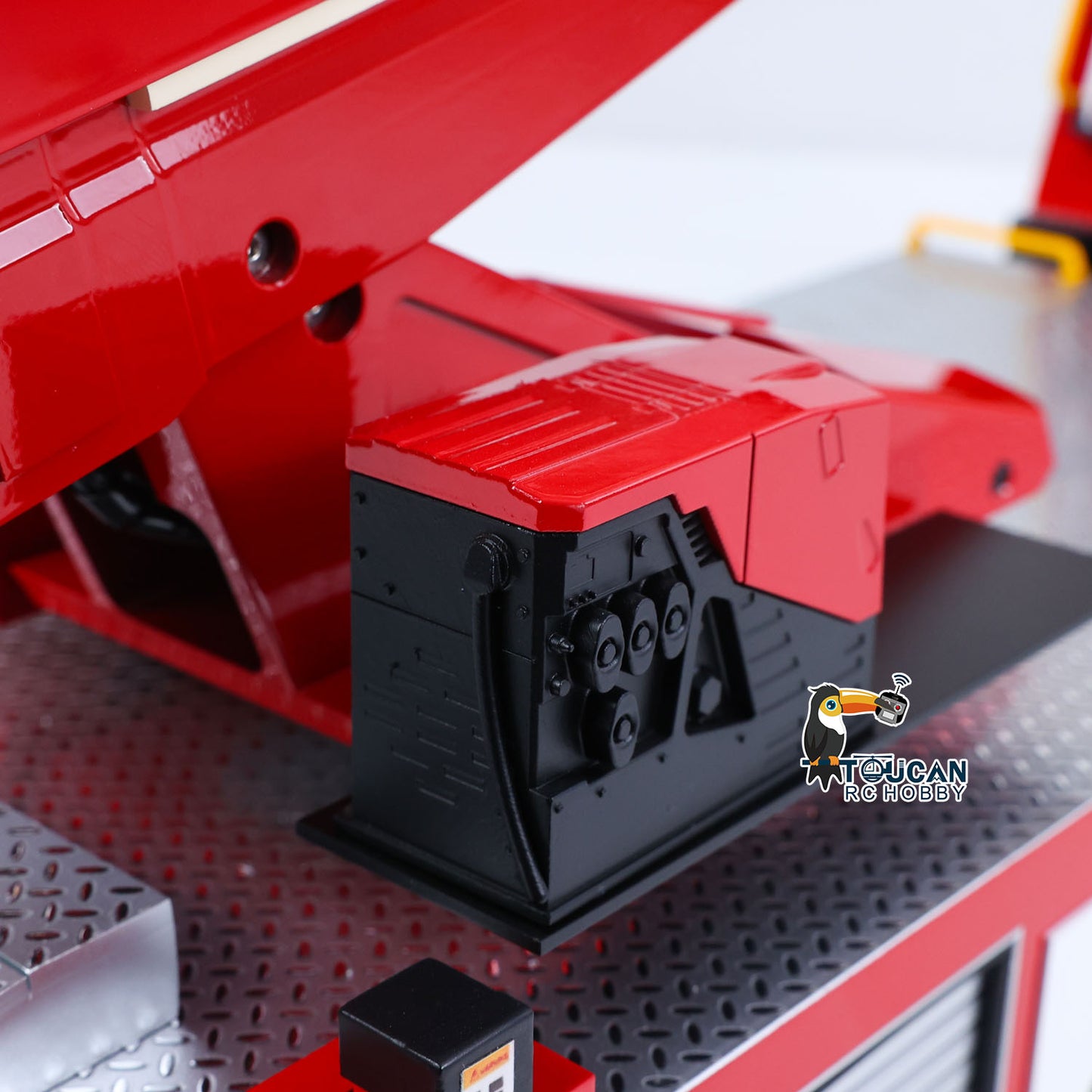 2Speed 1/14 4*4 Metal Chassis Electric Remote Control Lift Ladder Fire Truck RC Model Vehicle Radio No Battery Charger