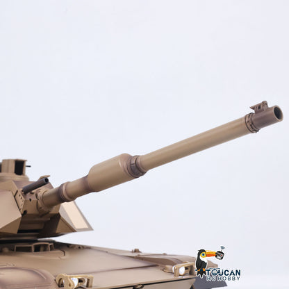 1/16 RC Main Battle Tank Abrams M1A2 Metal Chassis Wheels Steel Gearbox Turret 360 Rotation Barrel Recoil Elevation Battery