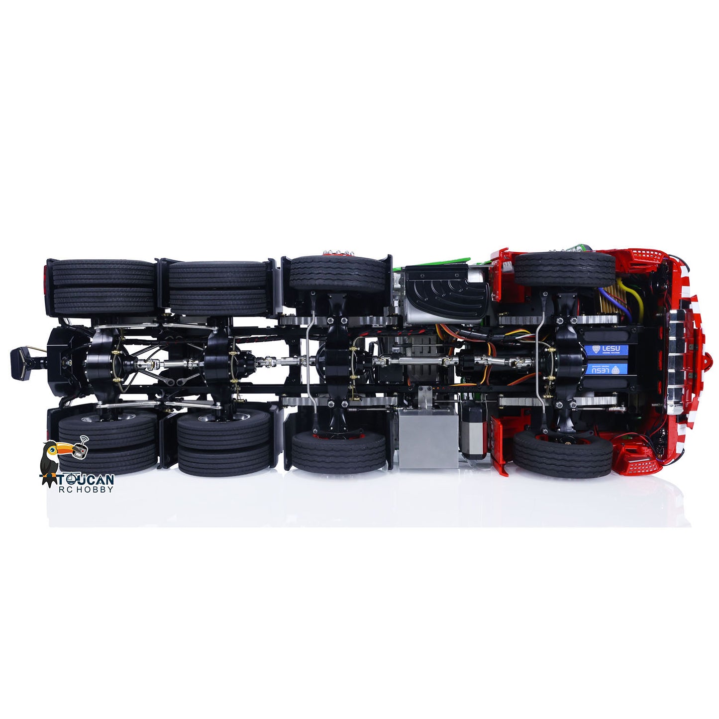 8x8 1/14 TOUCAN RC Tractor Truck Metal Chassis Painted Remote Control Lorry Car Models for TAMIYA Trailer Model Excavator