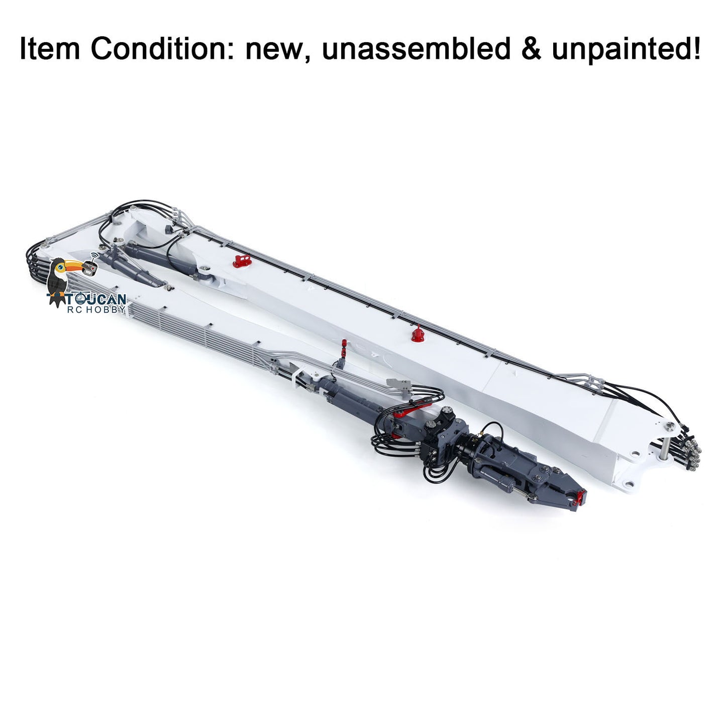 Second Hand LESU Metal 1/14 RC Full Hydraulic Excavator LR960 KIT DIY Demolition Arm Model