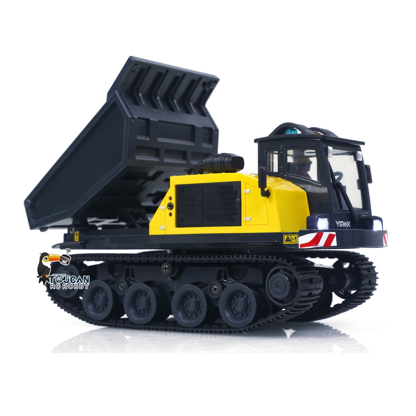 US Stock 1/50 T14R Panther RTR Electric RC Crawler Dump Truck Construction Vehicle Tracked Tipper Finished Model Toys Lights Sounds Unit