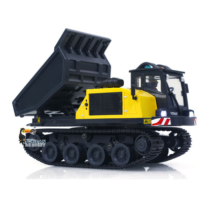 US Stock 1/50 T14R Panther RTR Electric RC Crawler Dump Truck Construction Vehicle Tracked Tipper Finished Model Toys Lights Sounds Unit