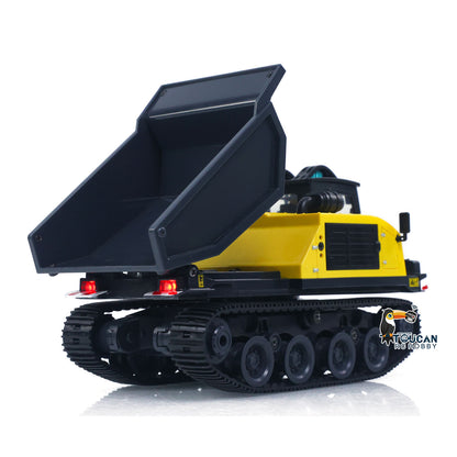 Fast Free Shipping for EU 1/50 T14R Panther RTR Electric RC Crawler Dump Truck Construction Vehicle Tracked Tipper Finished Model Toys Lights Sounds Unit