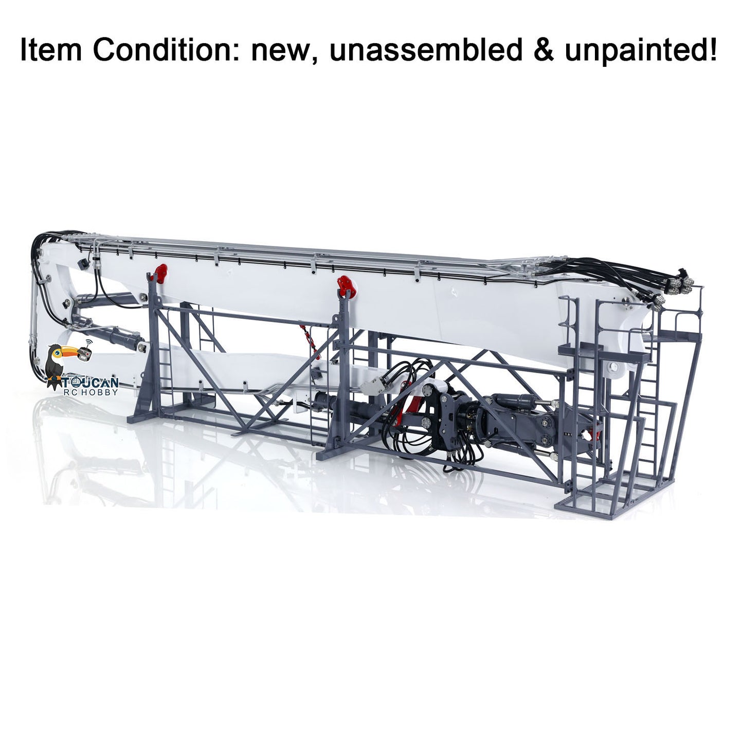 Second Hand Metal LESU 1/14 RC Full Hydraulic Excavator LR960 KIT DIY Demolition Arm Model