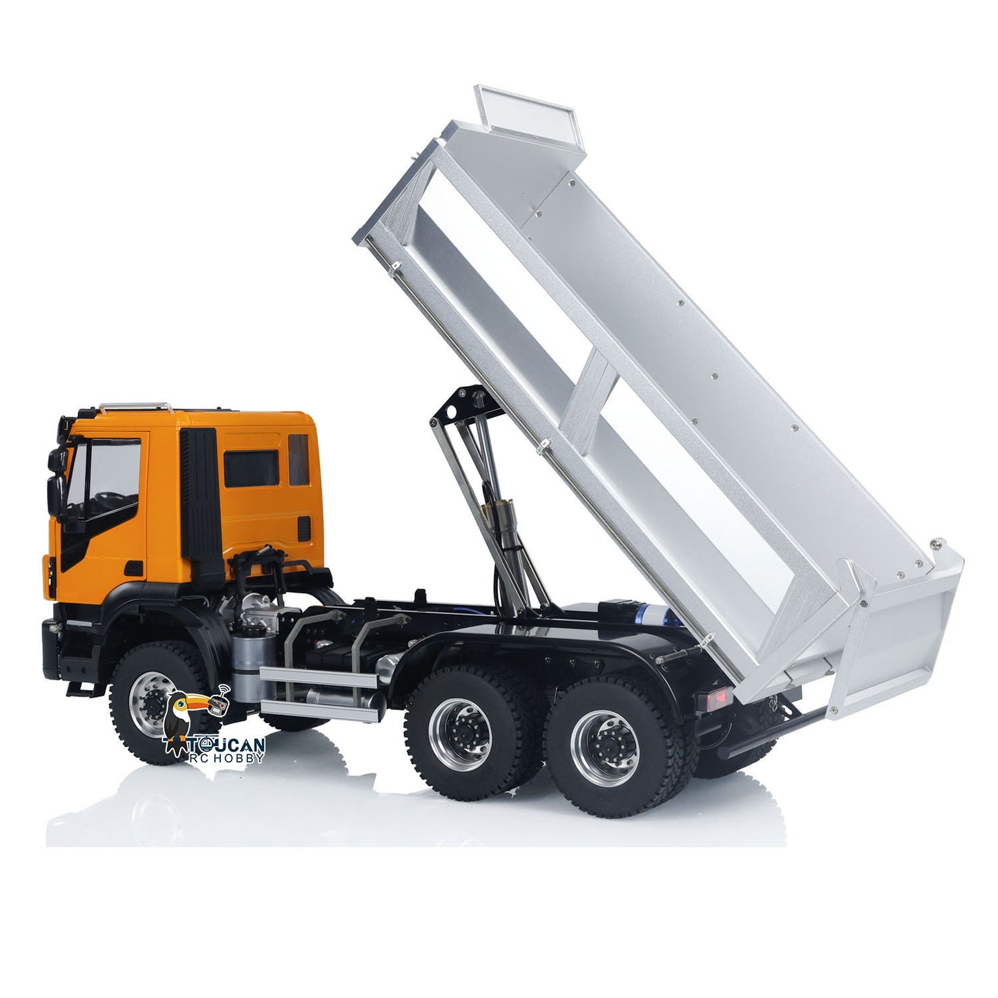 1/14 Hydraulic RC Dump Trucksx 2-speed Gearbox Remote Control Tipper Cars DIY Toy Hobby Model Gift Assembled Painted