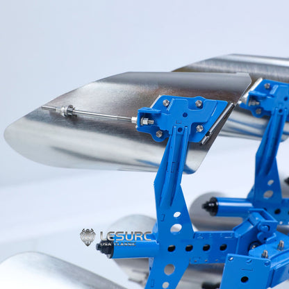 LESU C0072 1/14 Metal Hydraulic Mounted Reversible Plow Upgrade Attachment for AOUE 1050 RC Walking Tractor Agricultural Vehicle Model