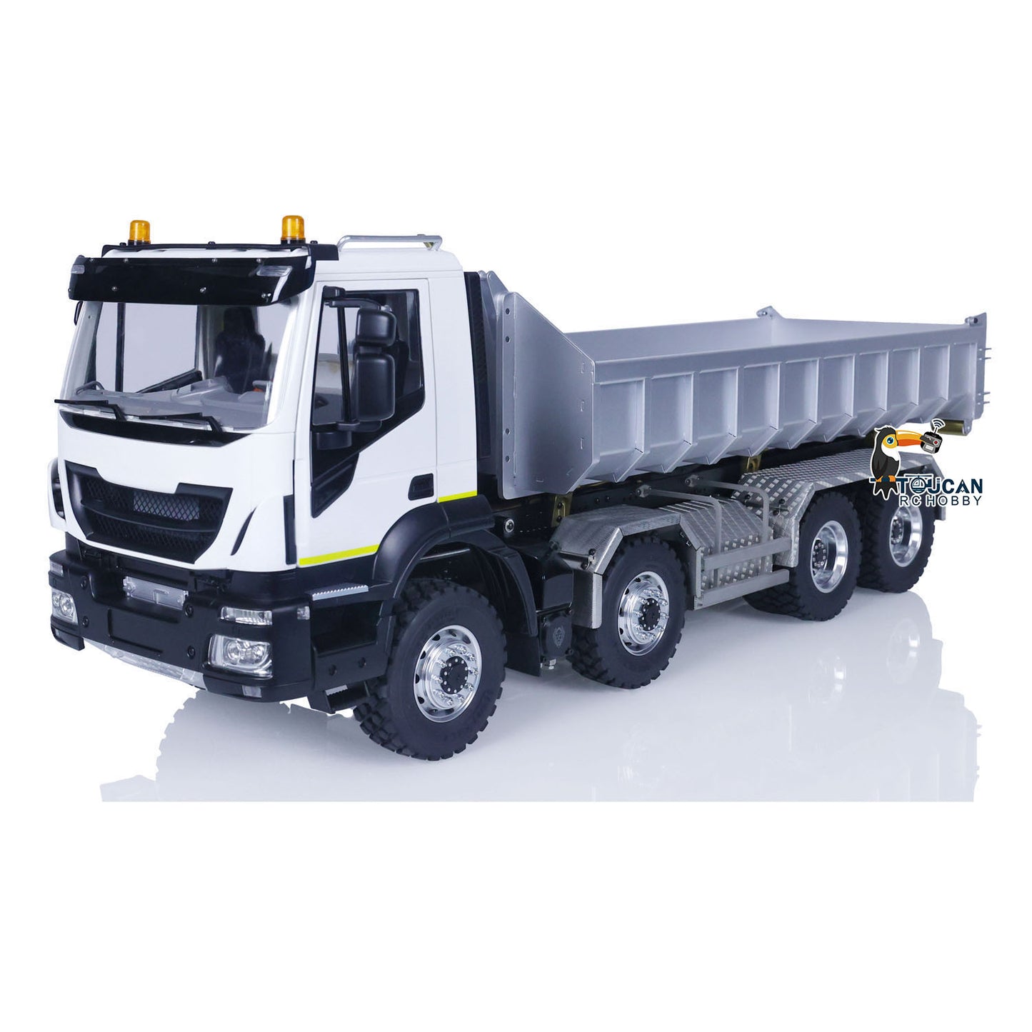 LESU Metal 8x8 Hydraulic RC Dumper Truck 1/14 Ready To Run Remote Control Emulated Car Hobby Models Assembled Painted