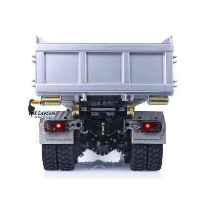 LESU Metal 8x8 Hydraulic RC Dumper Truck 1/14 Ready To Run Remote Control Emulated Car Hobby Models Assembled Painted