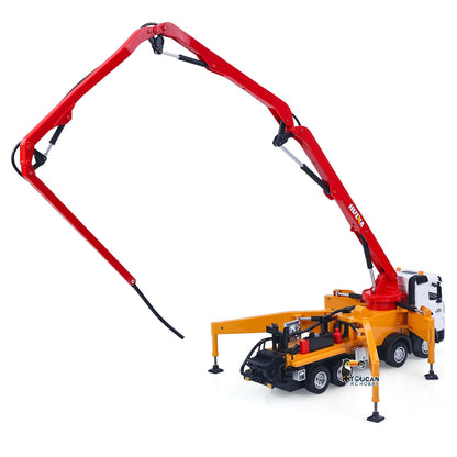HUINA 1/18 Remote Control Concrete Pump Truck 1381 Engineering Vehicle Finished Model RTR Manual Support Leg Light Sound Effects