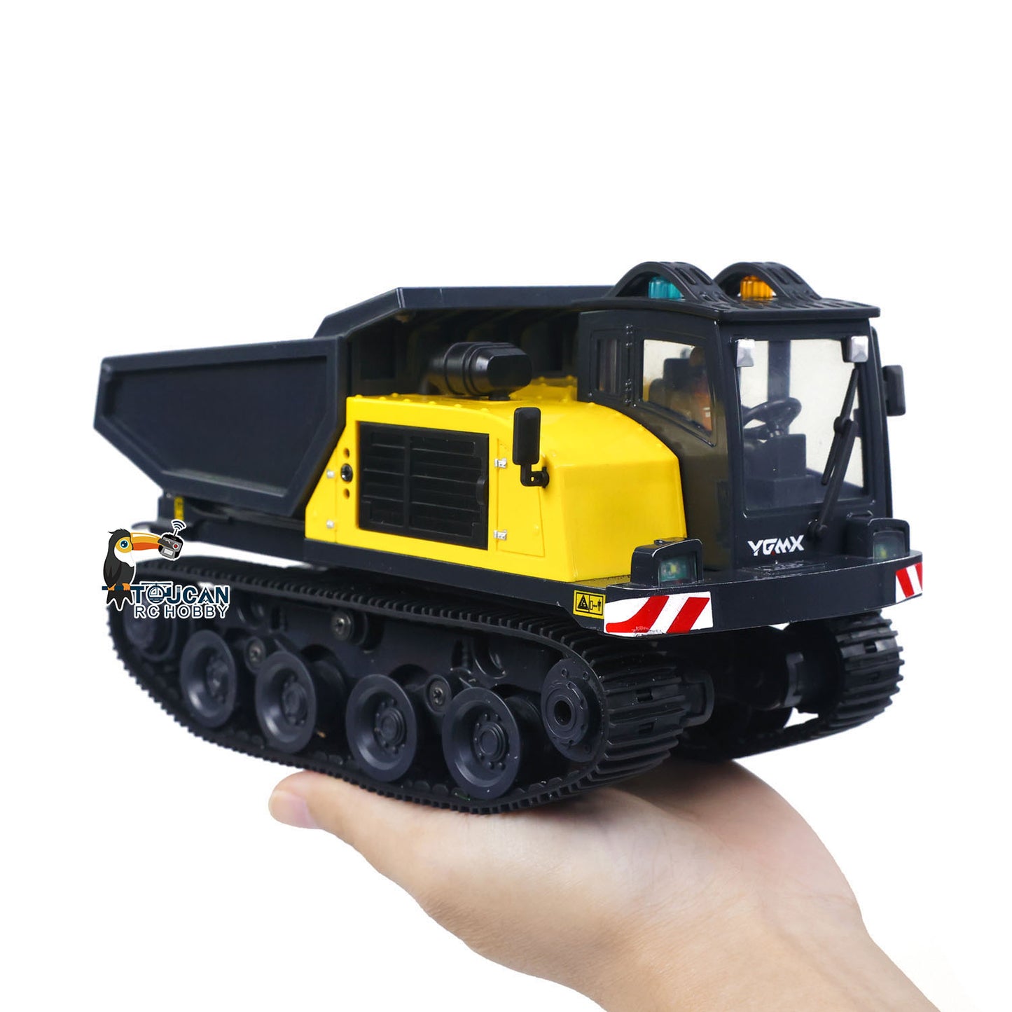 US Stock 1/50 T14R Panther RTR Electric RC Crawler Dump Truck Construction Vehicle Tracked Tipper Finished Model Toys Lights Sounds Unit