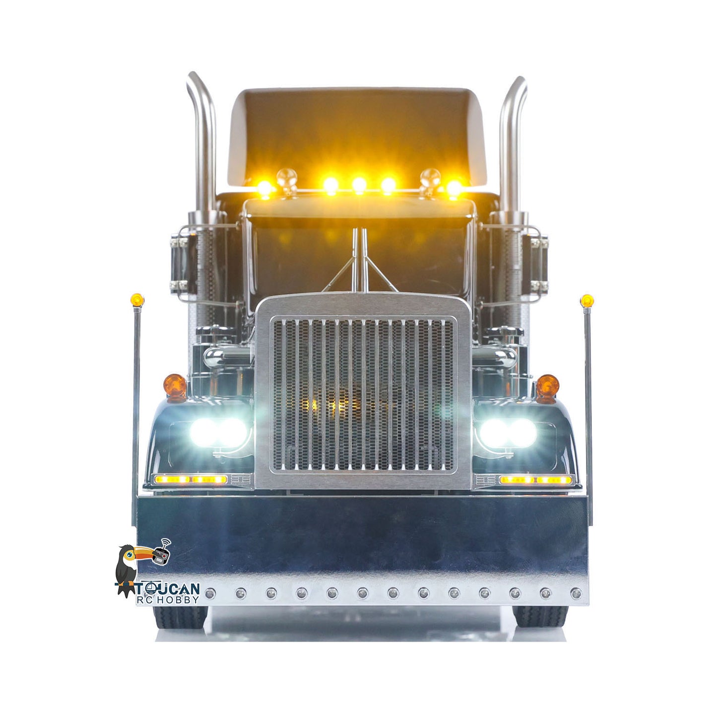 TOUCAN 8X4 King Hauler 1/14 RC Tractor Truck Model 3Speed Remote Control Lorry Car Chassis Suspension Flysky ST8 Radio Battery