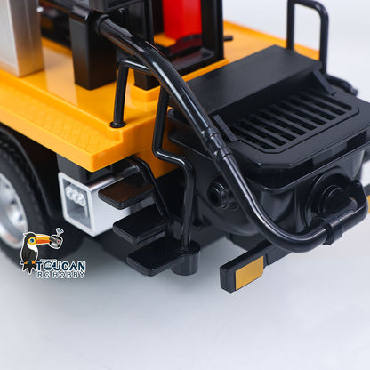 HUINA 1/18 Remote Control Concrete Pump Truck 1381 Engineering Vehicle Finished Model RTR Manual Support Leg Light Sound Effects