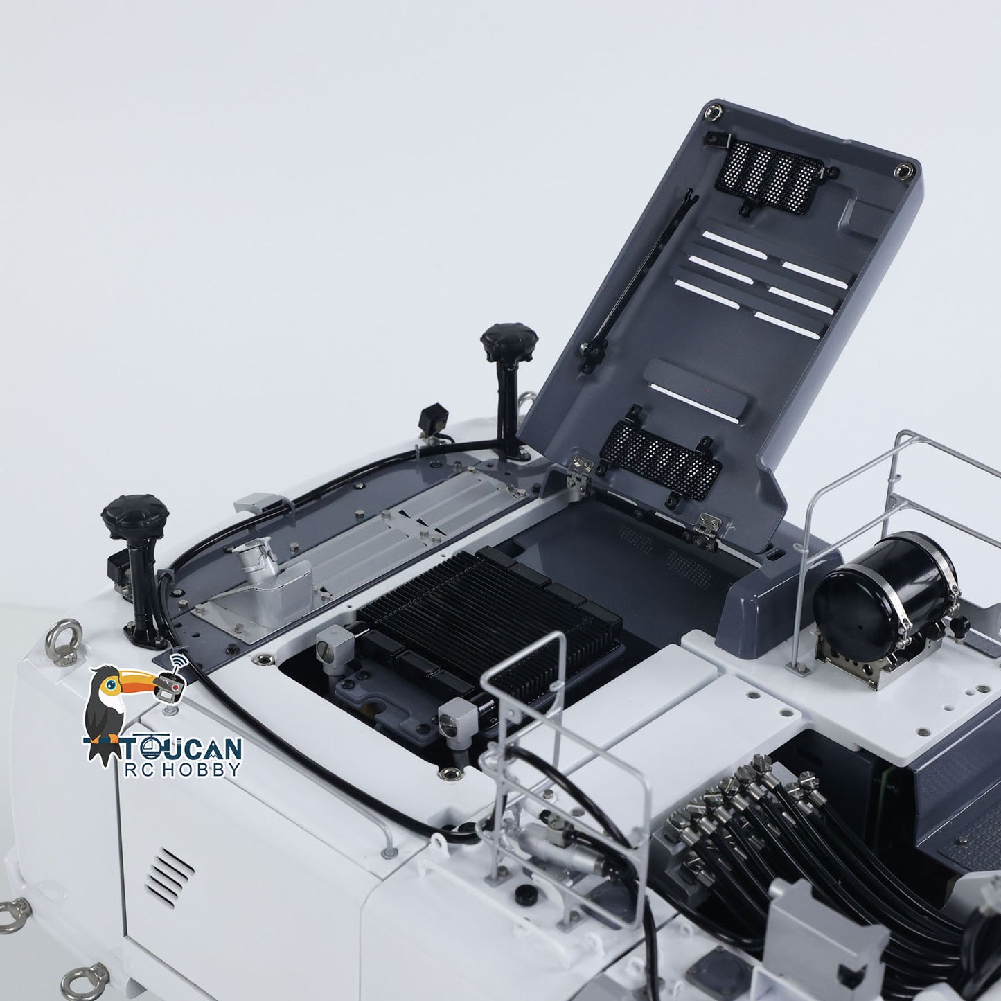 Second Hand LESU 1/14 RC Full Hydraulic Demolition Excavator LR960 RTR Digger Frsky XE Radio