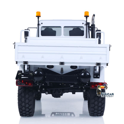 LESU U4023 1/14 Metal RC Off Road Truck PNP Remote Control All Terrain Crawler Car Vehicle 3 Speed Transmission Differential Locks Steel Cargo Bed Light Sound System for Hobby Model Enthusiast