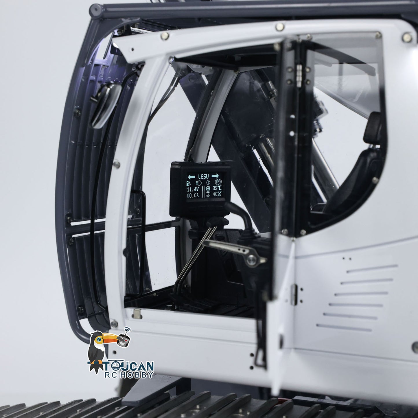 Second Hand LESU 1/14 RC Full Hydraulic Demolition Excavator LR960 RTR Digger Frsky XE Radio