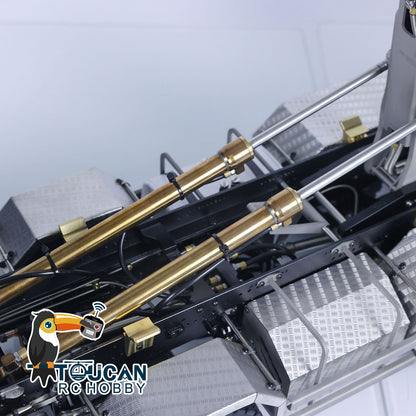 LESU Metal 8x8 Hydraulic RC Dumper Truck 1/14 Ready To Run Remote Control Emulated Car Hobby Models Assembled Painted